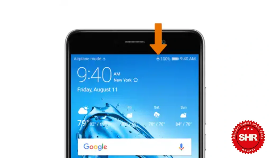 فعال و غیرفعال کردن حالت هواپیما (Airplane Mode) راهحل رفع مشکل پریدن آنتن گوشی هواوی