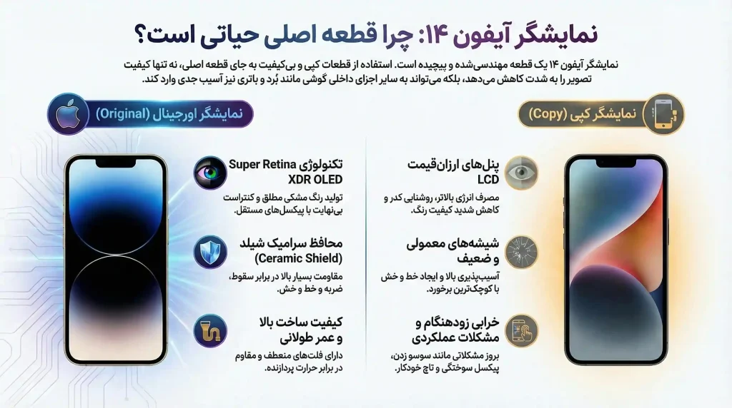 شناخت ساختار ال سی دی و اهمیت قطعات موبایل اورجینال