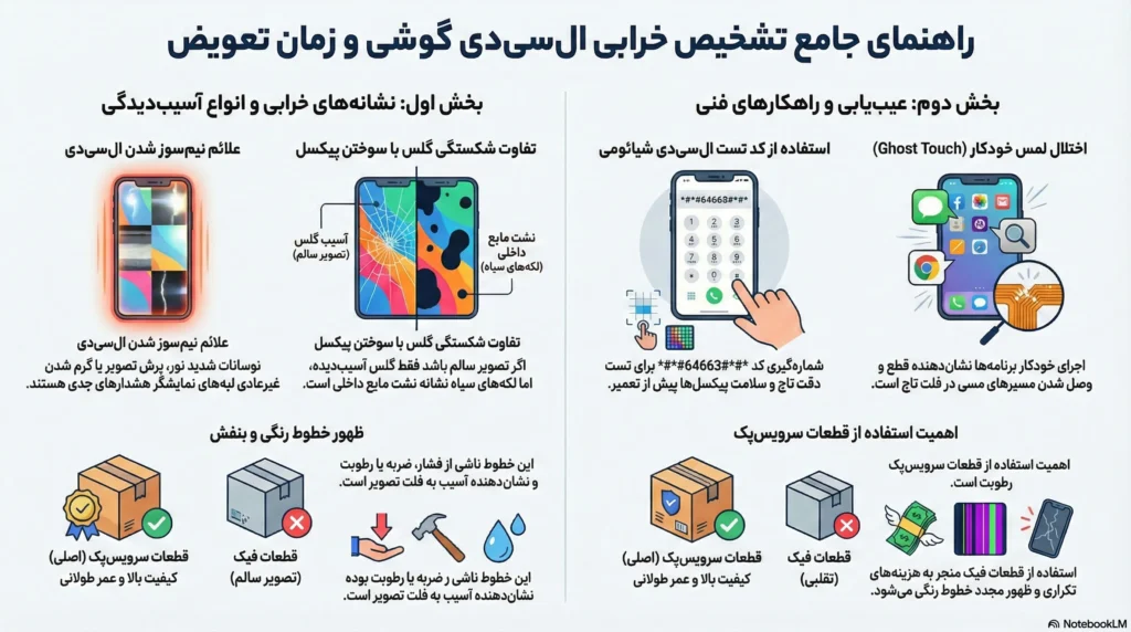 شناسایی علائم خرابی ال سی دی گوشی و زمان تعویض تعویض ال سی دی شیائومی پوکو M3