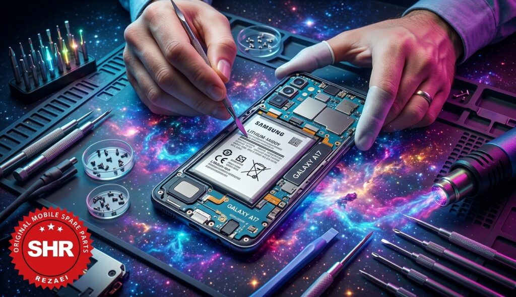 آموزش تعویض باتری گلکسی A17