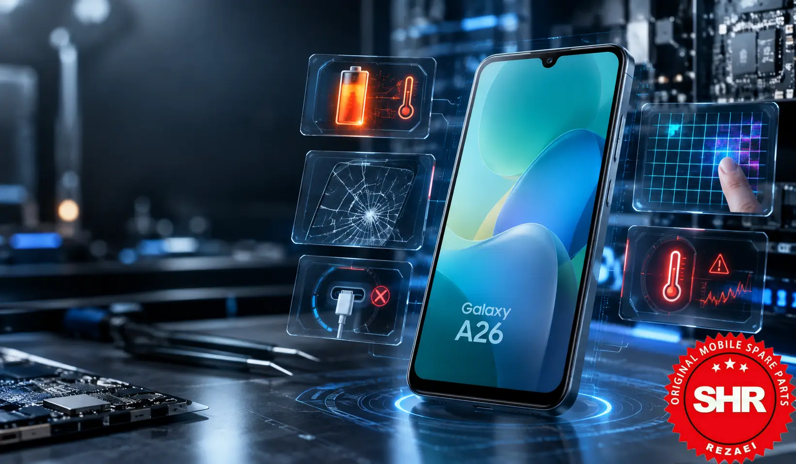مشکلات گوشی A26