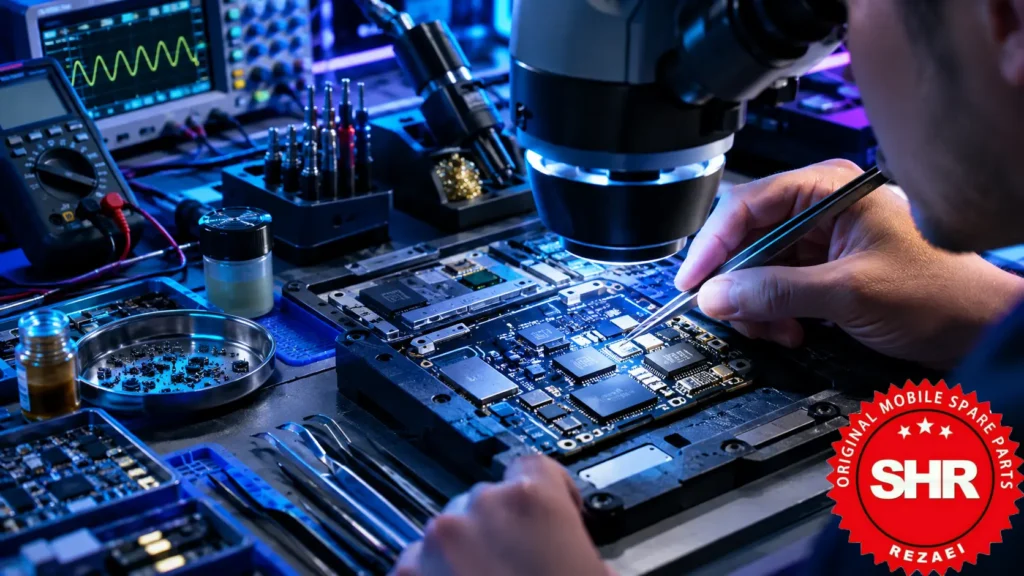 تشخیص قطعات روی برد موبایل